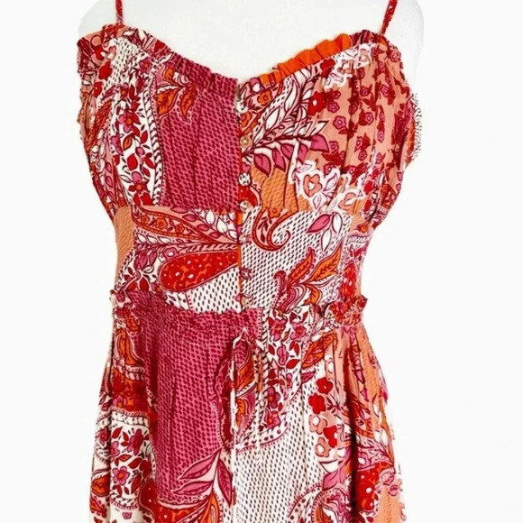 Bila77 Ludlow Boho Patchwork Print Midi Dress Size XS NWT - Picture 8 of 11